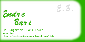 endre bari business card